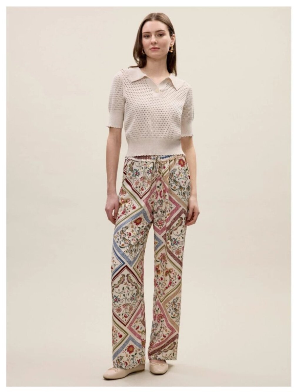NWT Rebecca Taylor Irie Silky Set Top + Pant M | Floral Silk Blend | $690 MSRP - Picture 7 of 11
